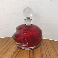 Parfumflacon Glas Handarbeit antik alt Rot geschliffen Vintage Nürnberg (Mittelfr) - Mitte Vorschau