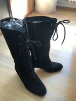 Stiefel schwarz Leder Frankfurt am Main - Dornbusch Vorschau