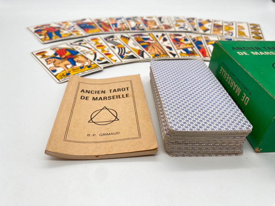 TAROT KARTEN ANCIEN TAROT DE MARSEILLE B.P. GRIMAUD 1965 SELTEN in Berlin