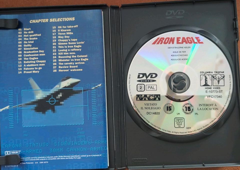 Iron Eagle DVD - Kultfilm 80er mit Super Soundtrack in Hannover