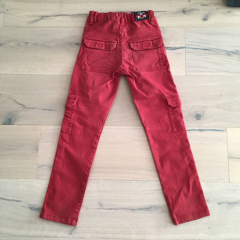 Tolle Jeans / Hose, Sergent Major, rot / Skater, 128 in Hamburg