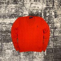 Damen Polo Ralph Lauren Pullover Zopfmuster Orange L Düsseldorf - Benrath Vorschau