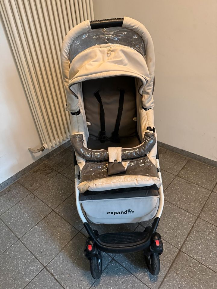 Kinderwagen Set Babyschale Auto Buggy Wanne beige in Dresden