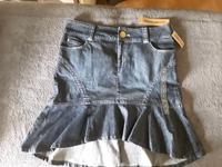 Jeans Denim Rock von DKNY USA Gr 9 bzw Gr 40 neu Volants Hessen - Babenhausen Vorschau
