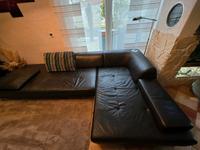Eckcouch Ecksofa Echtleder W.Schillig dunkelbraun schwarz Sachsen-Anhalt - Frose Vorschau