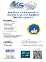 Maschinen und Anlagenführer (m/w/d) mit CNC - Kenntnissen Hessen - Dietzhölztal Vorschau