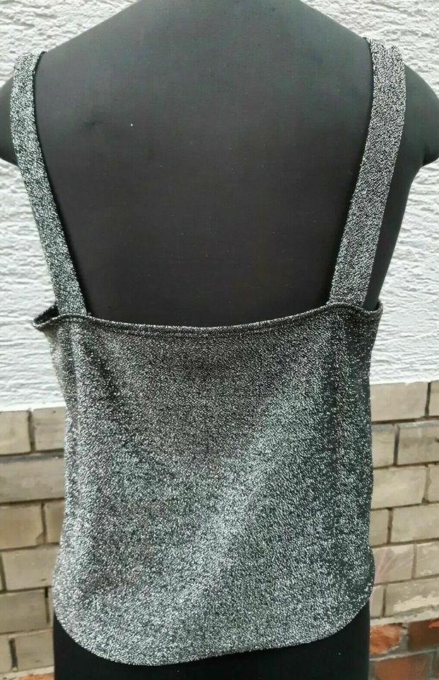 OBERTEIL TOP VEST Gr. 38 GRAU SILBER GLITZER VINTAGE 80er in  Baden-Württemberg - Mannheim | eBay Kleinanzeigen ist jetzt Kleinanzeigen