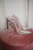 Asos High Heels silber Kunstleder metallic Kroko Binden 38 Berlin - Neukölln Vorschau