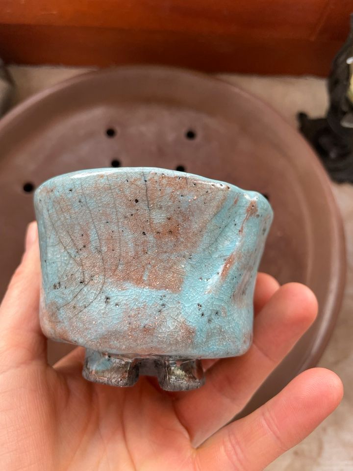 Teeschale Teebecher Chawan Raku Brand Teezeremonie in Ahrenshagen-Daskow