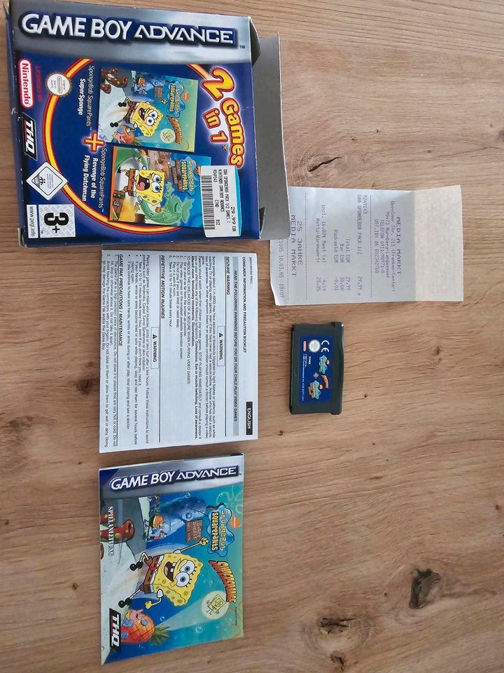 GameBoy Advance SuperSponge +Revange of the Flying Dutchman in Nürnberg (Mittelfr)