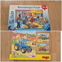 HABA + Ravensburger 5 Puzzles je 24 Teile, 4+, volkständig Leipzig - Schönefeld-Abtnaundorf Vorschau