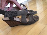 Sandalen Gr 41, braun,  Keilsandalen, Leder, 5th Avenue Bayern - Taufkirchen München Vorschau