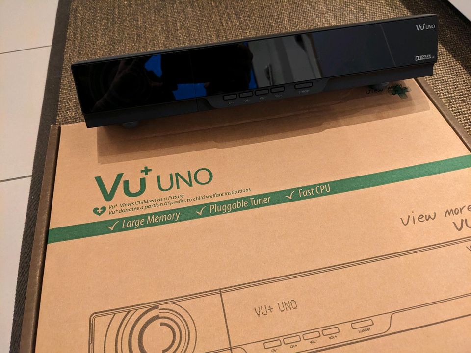 VU+ UNO Linux HDTV Hybrid Receiver DVB-C/T-Turner PVR ready OVP in Hamburg