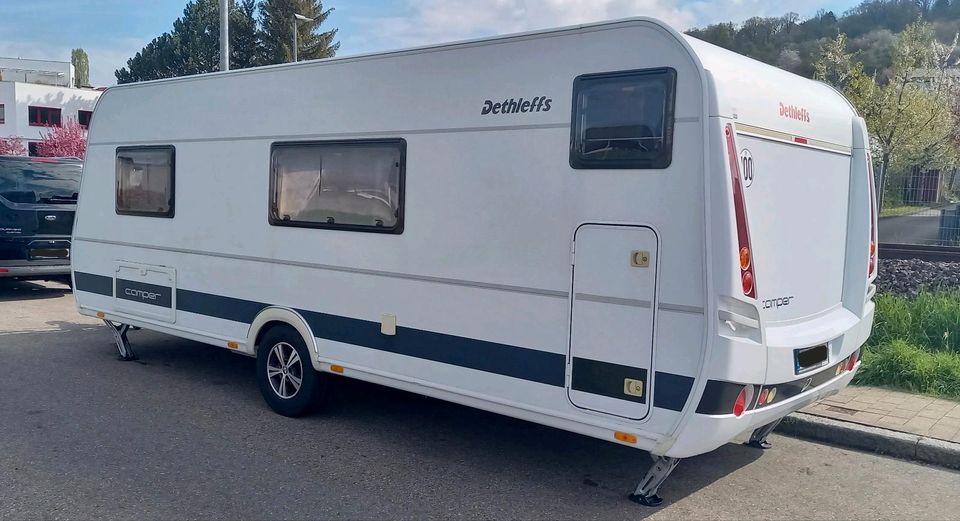 Wohnwagen Dethleffs Camper 560 FMK MOVER TV MARKISE mieten leihen in Nürtingen