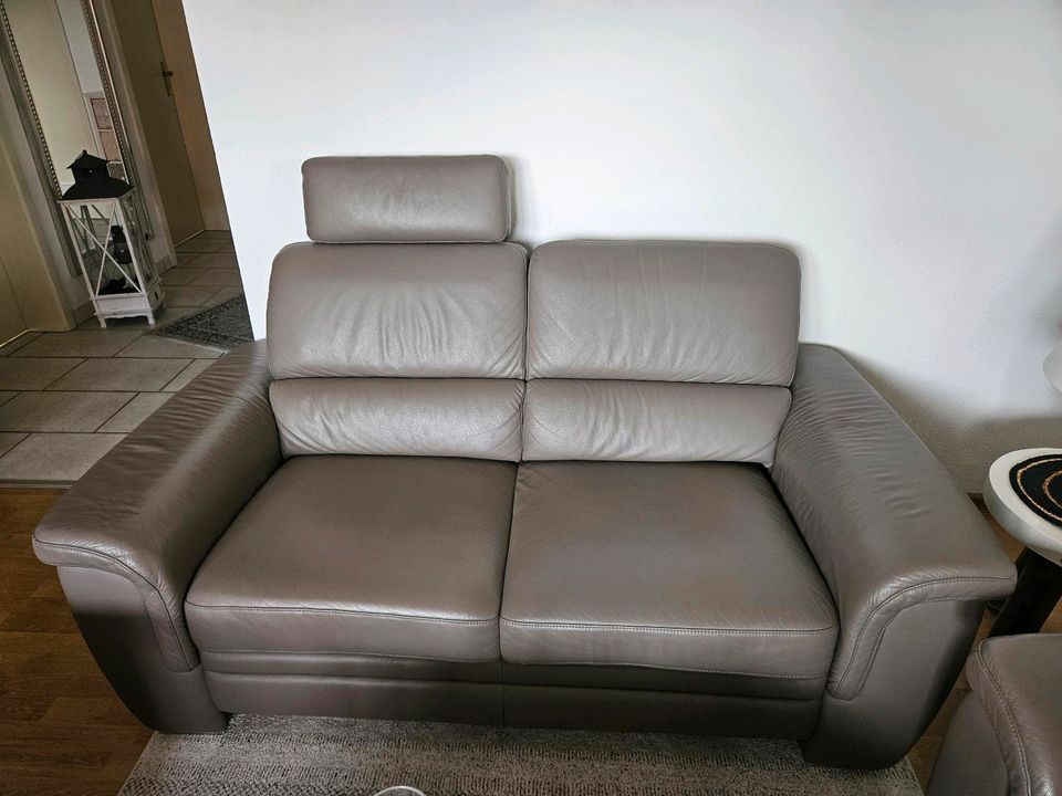 Echtleder Sofa Grau von Nemann in Twistringen