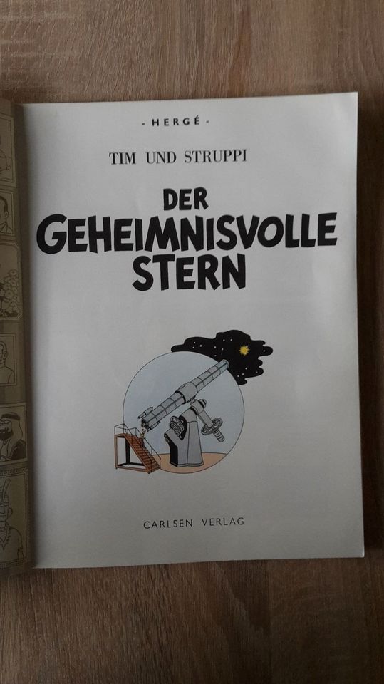 Tim und Struppi 1 : Der geheimnisvolle Stern 1.Serie Carlsen 1979 in Hameln