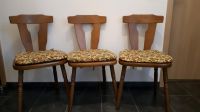 3 Holzstühle - Sitzhöhe 46 cm - mit abnehmbaren Sitzkissen Hessen - Hauneck Vorschau
