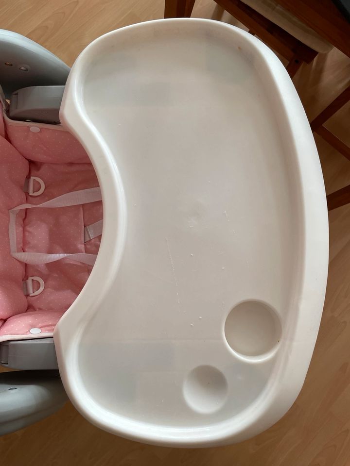 Hochstuhl Kinderstuhl mit Aufsatz für Babyschale von Hauck Pink in Nordhausen