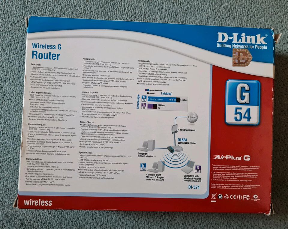 D-Link Wireless G Router,  Di-524, unbenutzt in Essen