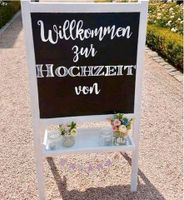 VERLEIH: Vintage Staffelei & Tafel für Hochzeit, Feier, Taufe Nordrhein-Westfalen - Hille Vorschau