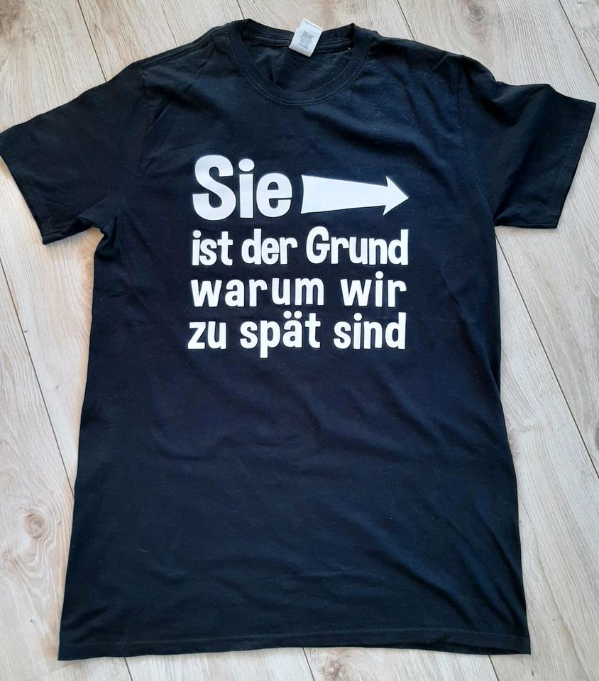 Herren- Stoff- T-Shirt- NEU- Originelles Geschenk- Sprüche in Thum