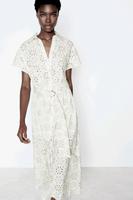 Zara Kleid mit Stickerei und Gürtel Gr. XL, Neu mit Etikett Thüringen - Arnstadt Vorschau