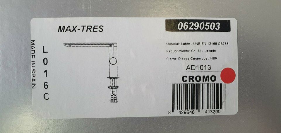 Tres Grif­e­ría Wasch­tischmi­scher Rohr 34 x 9 m in Weiterstadt