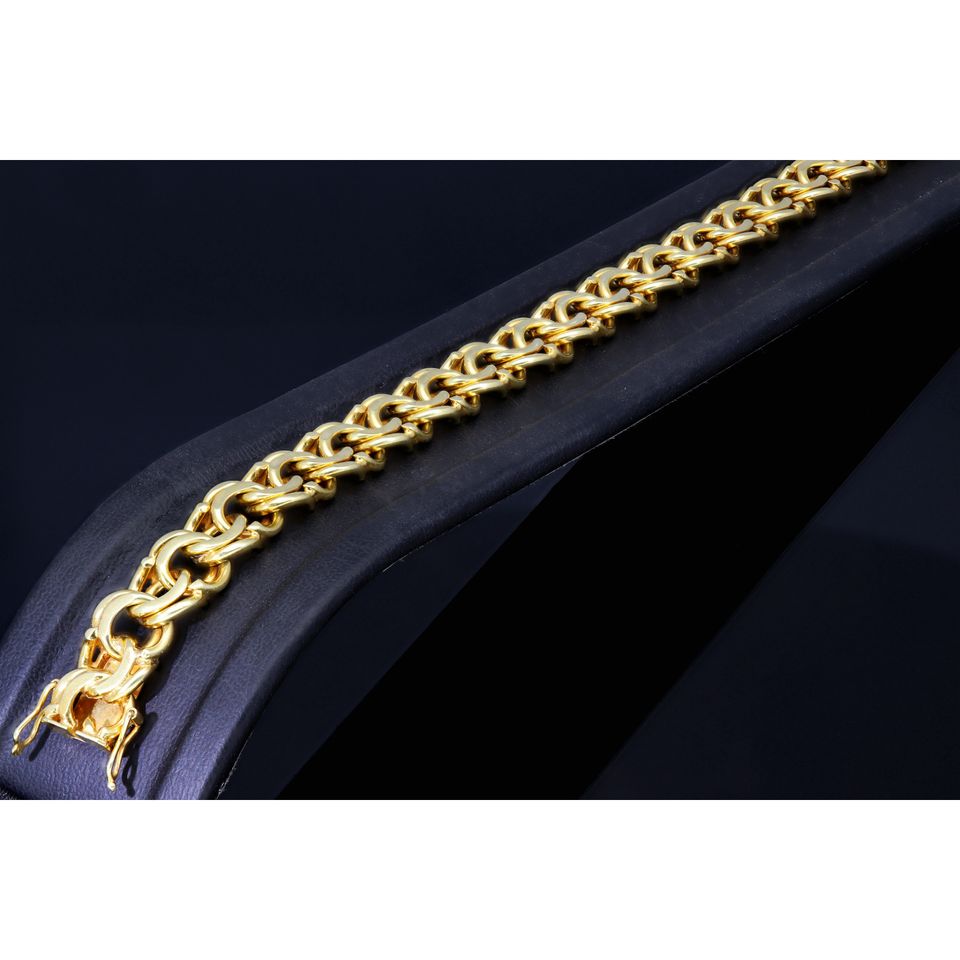 Garibaldi Armband Goldarmband ECHT GOLD 585 14K 19,5cm 9mm DICK MASSIV GOLD in Berlin