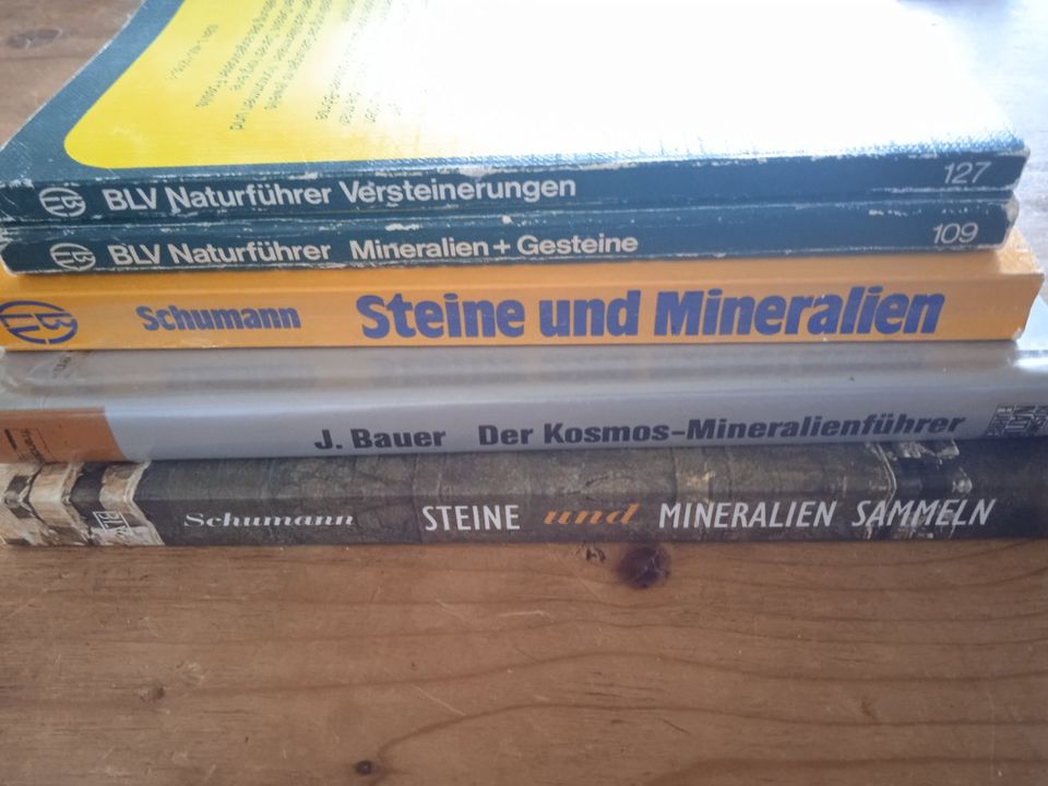 Mineralien Gesteine Nachschlagewerke 5 Bücker Fossilien Edelstein in Großostheim