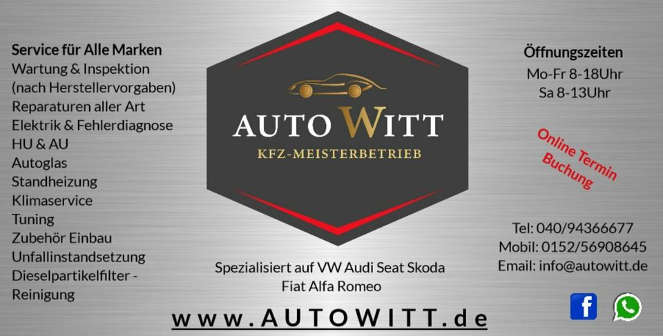 ANHÄNGERKUPPLUNG Einbau bei AUTO-WITT Alle Marken VW Audi Opel in Norderstedt