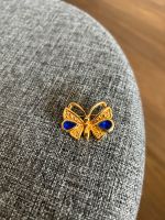 Brosche Modeschmuck Schmetterling Gold Blau Schmuck Accessoires Berlin - Tempelhof Vorschau