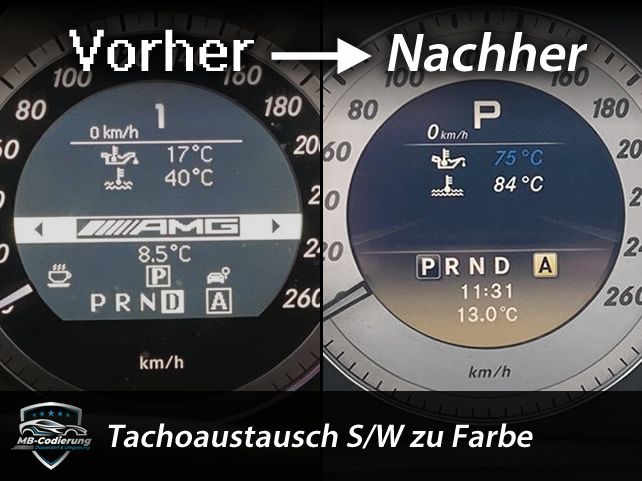 Mercedes Silberdesign Comand Tacho Update Menü W204 W207 W212 AMG in Düsseldorf