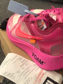 Nike Off White Zoom Fly - Pink - US 9 / EU 42,5 - DS / NEU! in Berlin