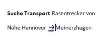 Transport Aufsitzmäher von Nähe Hannover nach Nähe Lüdenscheid Nordrhein-Westfalen - Marienheide Vorschau