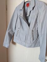 tolle blaugraue modische Jacke (Lederimitat) Gr. 38 Bayern - Mindelheim Vorschau