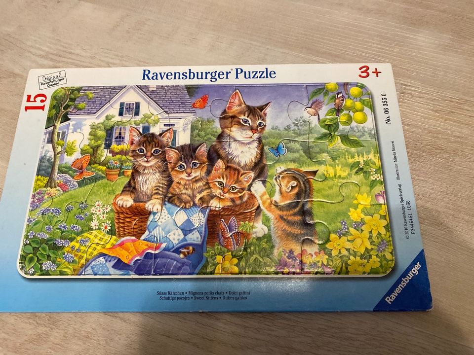 Katzen Puzzle 15 Teile in Veckenstedt