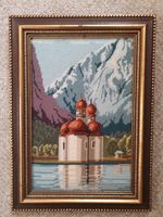 Stickbild Gobelin - "St. Bartholomäus am Königssee" - gerahmt Essen - Essen-Stadtmitte Vorschau