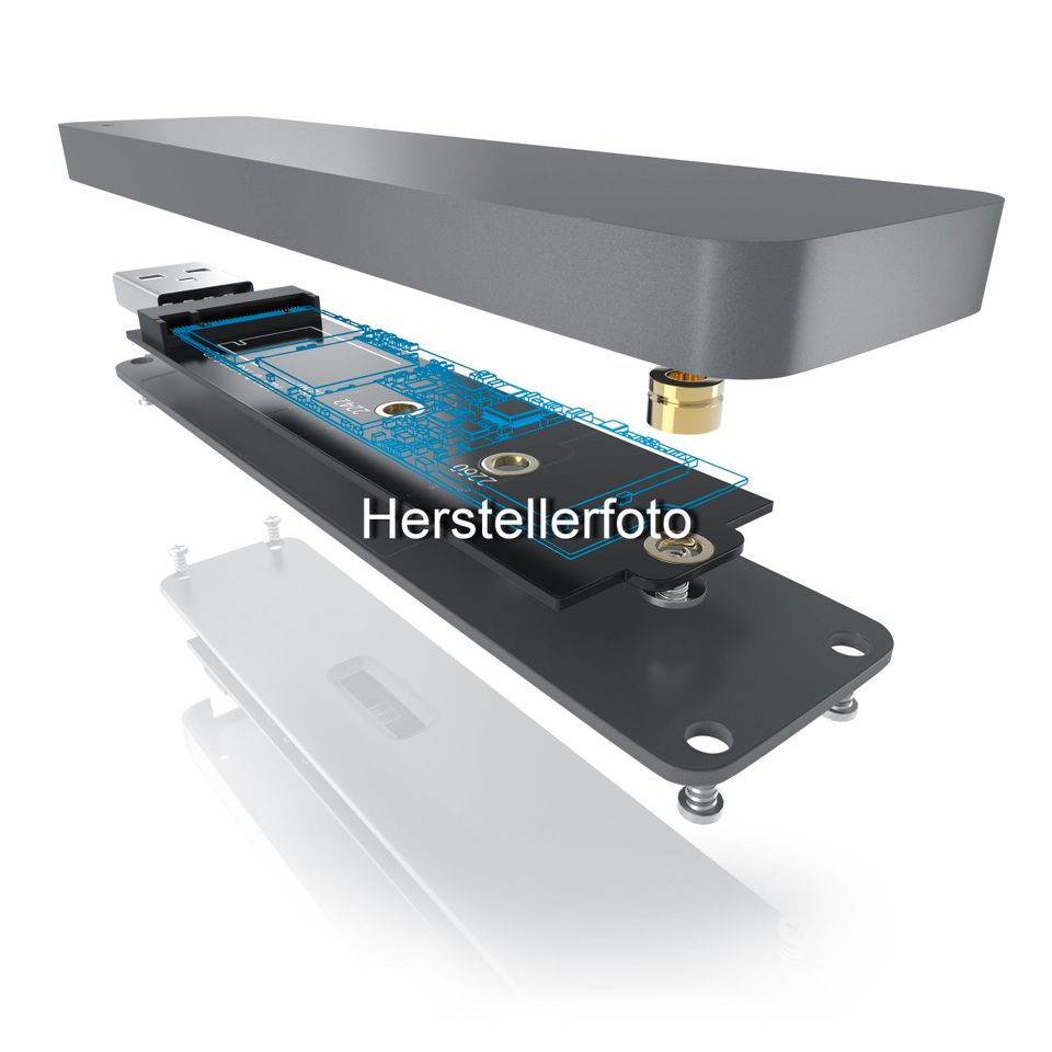 Aplic SSD-Gehäuse USB 3.0 für M.2-SATA, schnell! in Dorsten