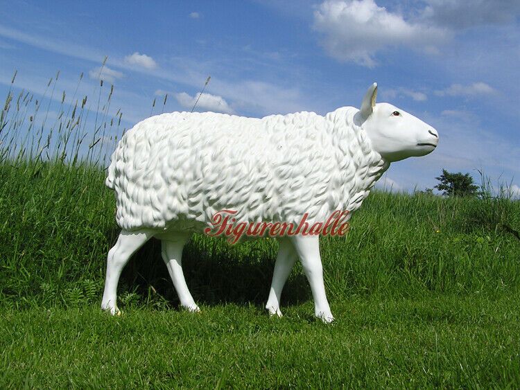 Schaf Schäfchen Werbeaufsteller lebensgroß groß Figur Statue i15 in Enger