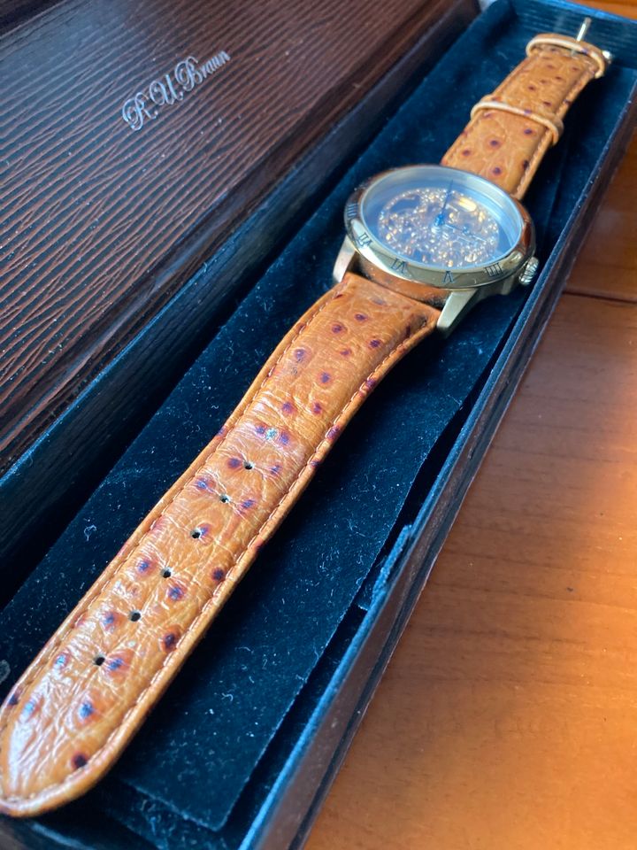 R.U. Braun Uhr Armbanduhr Echt Leder Armband in Krefeld
