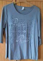 Damen T-Shirt, Größe 42, Farbe hellgrau mit Aufdruck, neu Bayern - Bad Kissingen Vorschau