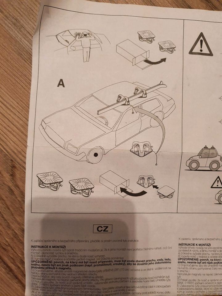 Magnetischer Dach-Skiträger für 2 paar Ski, Diebstahlsicher in Hannover