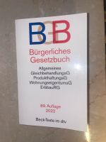 BGB - Bürgerliches Gesetzbuch -  89. Auflage 2022 Bayern - Schierling Vorschau
