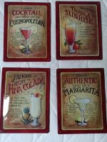 4 Blechschilder Cocktail Cosmopolitan Pina Colada Margarita Deko Leipzig - Plagwitz Vorschau