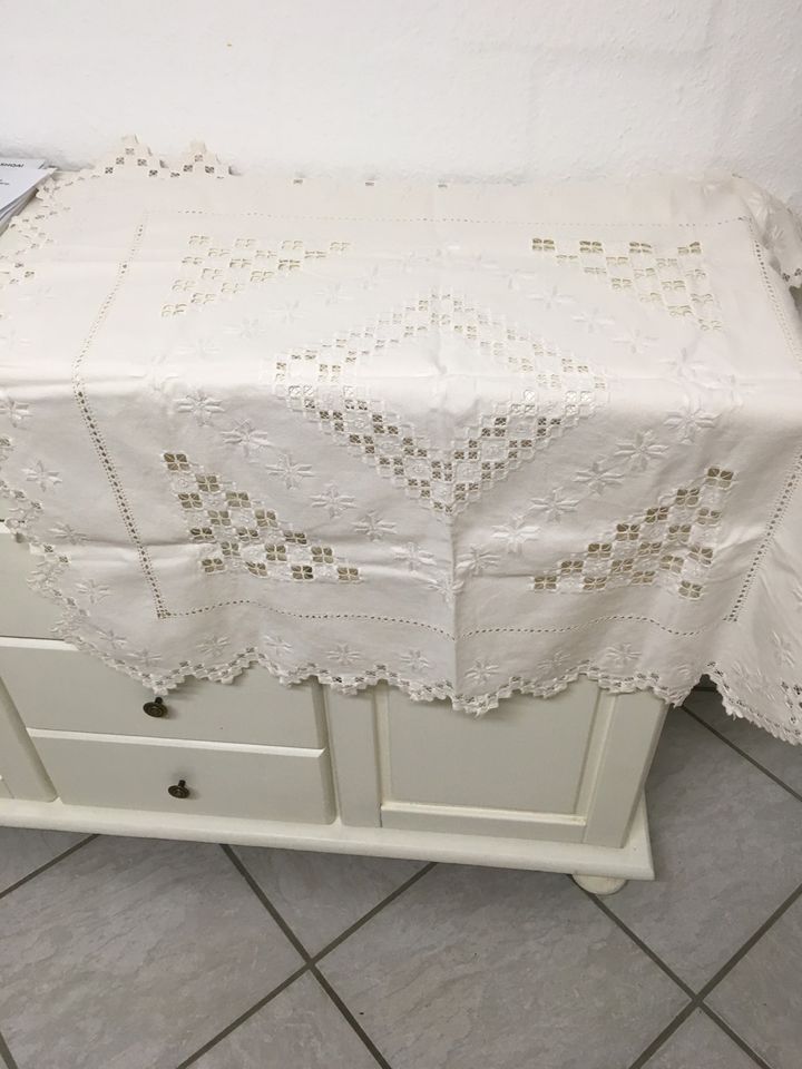 Tischdecke in Creme Größe 80/80 cm in Hollenstedt