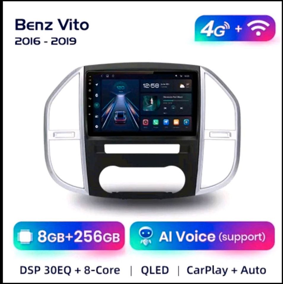 Android Auto Radio Für Mercedes Benz Vito W447 2014-2019 Carplay in Burghausen