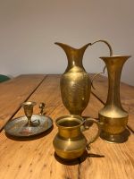 Vintage Messing Kanne Vase Kerzenständer Antiquitäten Gold Niedersachsen - Gilten Vorschau