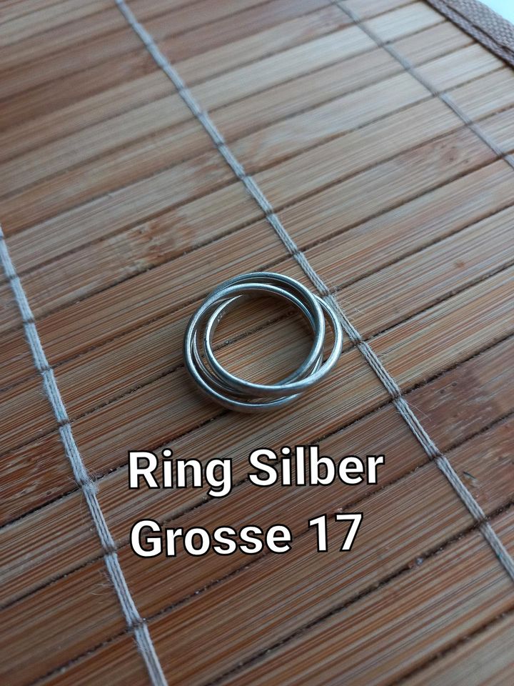 Damen Silber Ring Große 17 neu in Bad Krozingen
