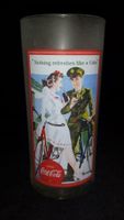 1 x Coca Cola - Glas Nostalgie satiniert - Pin-Up Girl - Vintage Hessen - Roßdorf Vorschau
