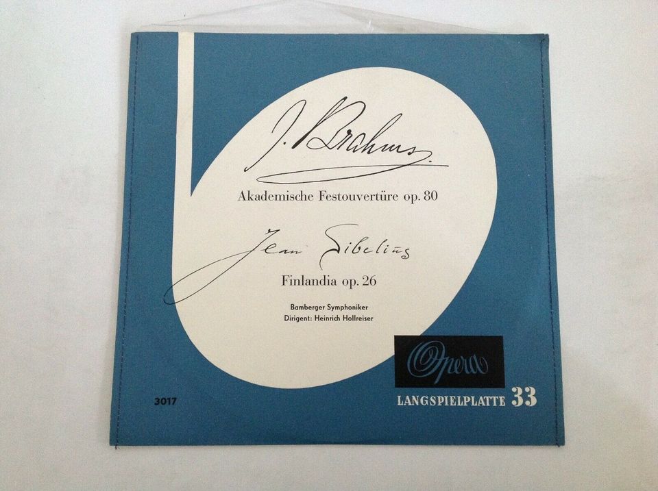 J. Brahms J. Sibelius Akademische Festouvertüre Schallplatte LP in Frankfurt am Main